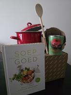 Soeppan, Kookboek Soep , soeplepel en blik soep (nieuw), Ophalen of Verzenden, Zo goed als nieuw