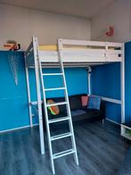 Hoogslaper Stora wit, Huis en Inrichting, Slaapkamer | Stapelbedden en Hoogslapers, Ophalen, Gebruikt, Hoogslaper, Tweepersoons