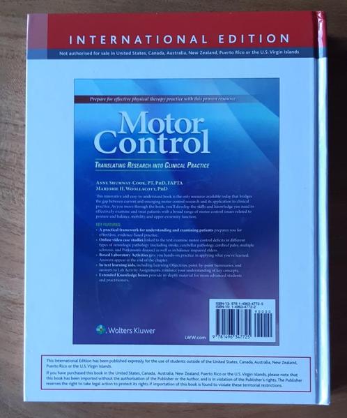 Motor Control Translating Research Clinical Practice, Boeken, Studieboeken en Cursussen, Zo goed als nieuw, HBO, Ophalen of Verzenden