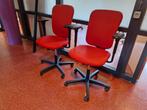 Ahrend 160 bureaustoelen, rood, degelijk, goed verstelbaar, Zo goed als nieuw, Ahrend, Bureaustoel, Rood