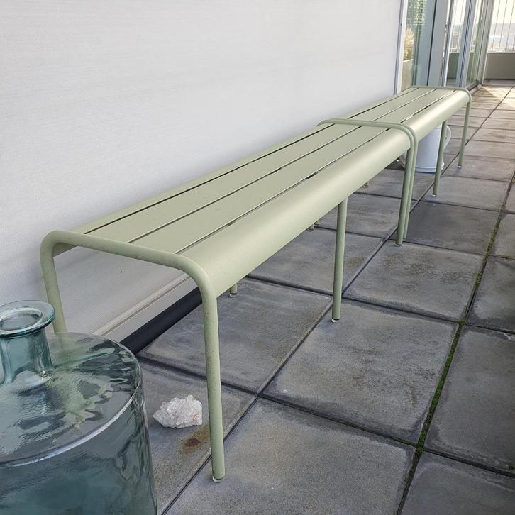 Fermob Luxembourg tuinbanken, Tuin en Terras, Tuinbanken, Zo goed als nieuw, Aluminium, Ophalen