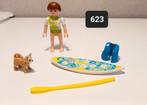Playmobil vrouw met surfster en hondje compleet, Ophalen of Verzenden, Zo goed als nieuw, Complete set