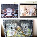 Uniek handmade koala schilderij eekhoorn uilen houten lijst, Huis en Inrichting, Woonaccessoires | Schilderijen, Tekeningen en Foto's