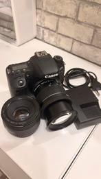 Canon EOS 77D in zeer goede staat- Extra lens50mm, Audio, Tv en Foto, Fotocamera's Digitaal, Ophalen, Canon, Zo goed als nieuw