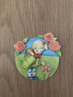 3D plaatje meisje met gieter, Hobby en Vrije tijd, Kaarten | Zelf maken, Ophalen of Verzenden, Nieuw
