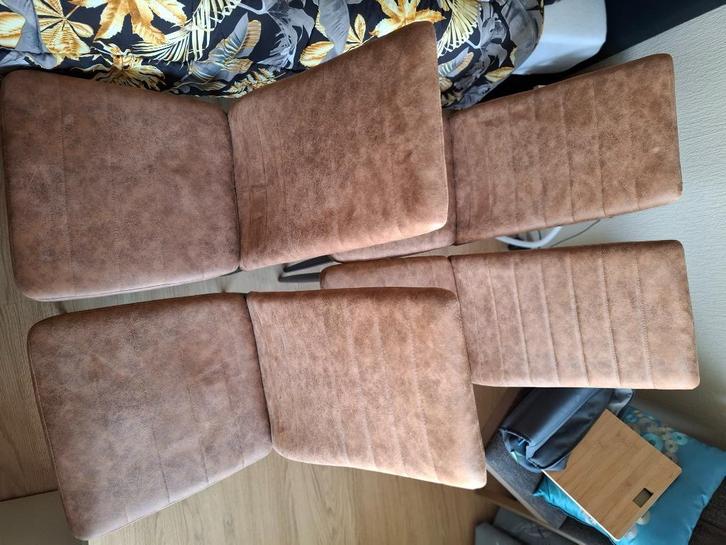 TE KOOP!!! EETKAMER STOELEN, Huis en Inrichting, Stoelen, Zo goed als nieuw, Metaal, Overige kleuren, Ophalen