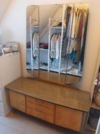 Midcentury kaptafel met spiegel, Huis en Inrichting, Ophalen, Gebruikt, Rechthoekig, 100 tot 150 cm