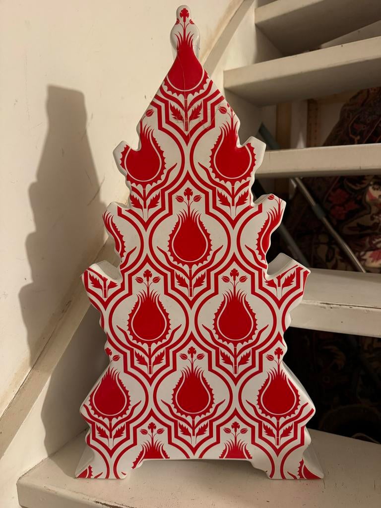 Royal Delft Tulipa vaas - Lotte van Laatum - Rood/Wit, Ophalen, Aardewerk of Porselein, Nieuw, Minder dan 50 cm