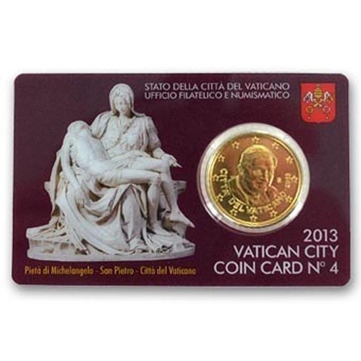 Coincard Vaticaan 2013 50 Eurocent Nº 04, Postzegels en Munten, Munten | Europa | Euromunten, 50 cent, Vaticaanstad, Ophalen of Verzenden