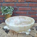 Vintage Onyx schaal H 13 x Ø 31 cm., Ophalen of Verzenden