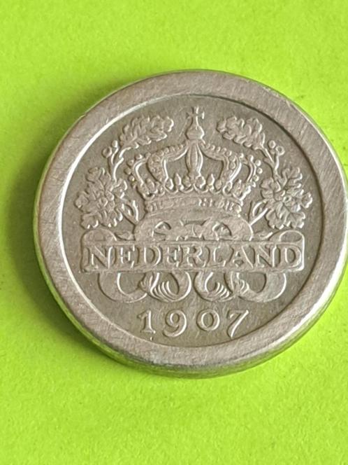 1907 ronde stuiver Wilhelmina, Postzegels en Munten, Munten | Nederland, Losse munt, 5 cent, Koningin Wilhelmina, Verzenden