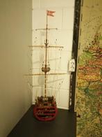 GROOT HOUTEN HALF MODEL SCHIP JAREN 60 / 100 CM HOOGTE. Bree, Antiek en Kunst, Ophalen