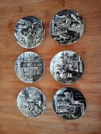 Zes Focke meltzer Miniatuur Bordjes, Antiek en Kunst, Antiek | Wandborden en Tegels, Ophalen of Verzenden