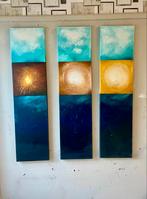 Gena Gennadyj- Abstract Drie Luik- Handgeschilderd- Uniek, Antiek en Kunst, Ophalen of Verzenden