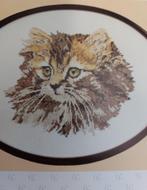 Borduurpakket borduurwerk Thea Gouverneur poes kat no 930A 3, Hobby en Vrije tijd, Borduren en Borduurmachines, Ophalen of Verzenden