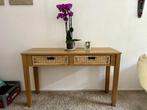 Houten Sidetable ~ Rieten Lades, Huis en Inrichting, Tafels | Sidetables, Ophalen, Gebruikt, 100 tot 150 cm, Landelijk