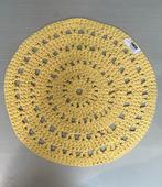 Gehaakt vloerkleed geel, 80 cm *nieuw*, Ophalen of Verzenden, Nieuw, Rond, 50 tot 100 cm