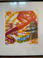 Abstracte zeefdruk, Antiek en Kunst, Kunst | Litho's en Zeefdrukken, Ophalen of Verzenden