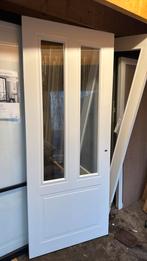 Opdek paneeldeur 93x231.5 cm linkshang blank glas nr 243, Ophalen, 80 tot 100 cm, 215 cm of meer, Binnendeur