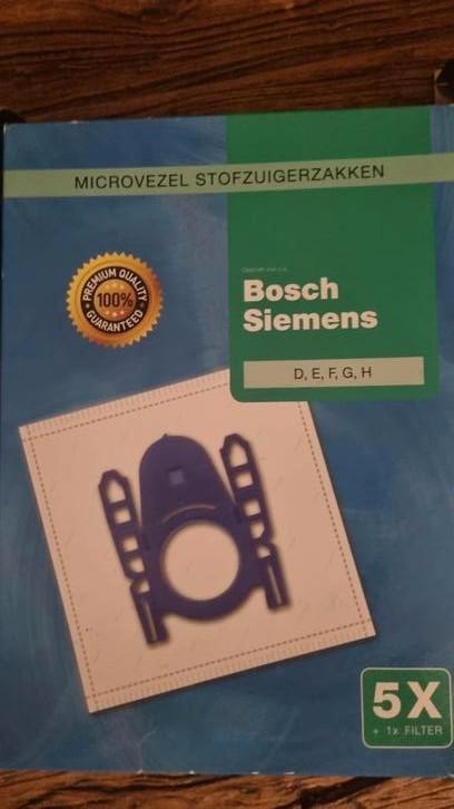 Bosch Siemens A merk Stofzuigerzakken D, E, F, G, H 20 stuks, Witgoed en Apparatuur, Onderdelen en Toebehoren, Nieuw, Ophalen of Verzenden
