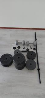 Fitness artikelen, Sport en Fitness, Fitnessmaterialen, Ophalen, Gebruikt, Benen, Halterset