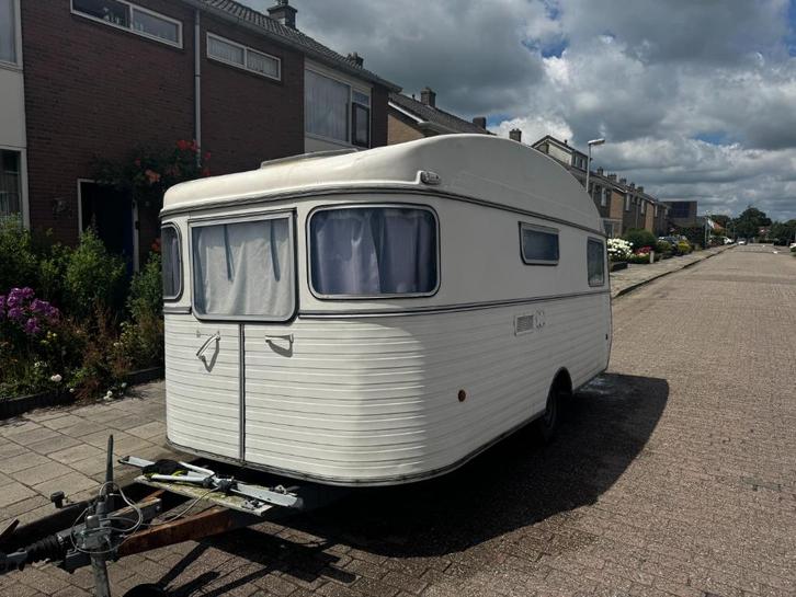 Constructam Coral 5 1973, Caravans en Kamperen, Caravans, Particulier, tot en met 4, 750 - 1000 kg, Treinzit, Overige merken, Vast bed