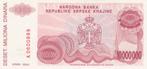 Kroatië - 10 miljoen Dinar 1994 UNC serie A0600899 - P#R34, Verzenden, Overige landen