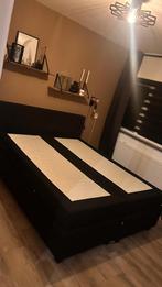 Karlsson boxspring zwart 160x200, Huis en Inrichting, Ophalen, Zwart, Tweepersoons, Zo goed als nieuw