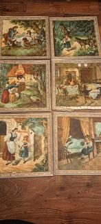 6 vlecht afbeeldingen/prenten, Ophalen of Verzenden, Zo goed als nieuw