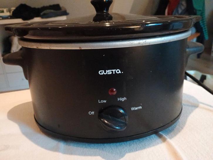 Gusta slowcooker 3,5 liter, Witgoed en Apparatuur, Slowcookers, Gebruikt, Vaatwasmachinebestendig, Ophalen