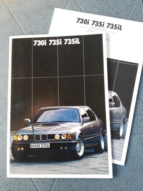 folder BMW 7-serie 1987 - 730I - 735I - 735 IL - Nederlands, Boeken, Auto's | Folders en Tijdschriften, Zo goed als nieuw, BMW