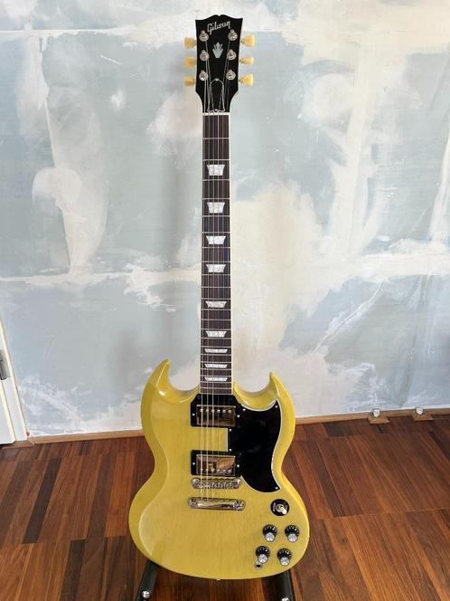Gibson SG 'Standard ‘61' in  TV Yellow (uit 2024), Muziek en Instrumenten, Snaarinstrumenten | Gitaren | Elektrisch, Zo goed als nieuw