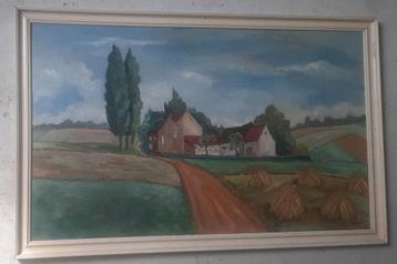 Olieverfschilderij Limburgs Landschap - H.F. beschikbaar voor biedingen