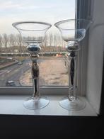 Twee elegante kaarsenkandelaars, Ophalen, Overige materialen, Gebruikt, Overige kleuren