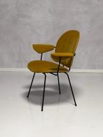 Kembo 302 fauteuil vintage WH Gispen armstoel okergeel retro, Huis en Inrichting, Fauteuils, Gebruikt, Minder dan 75 cm, Vintage