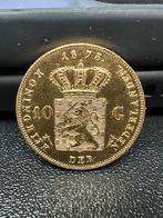 Gouden 10 Gulden Willem III 1875, Postzegels en Munten, Munten | Nederland, Ophalen, Koning Willem III, Goud, Losse munt