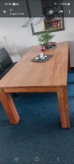 Teak houten eettafel, Huis en Inrichting, 200 cm of meer, 50 tot 100 cm, Teakhout, Gebruikt