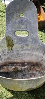 Prachtig zinken zitbadje?+verhoogde achterkant (brocante), Ophalen of Verzenden, Gebruikt