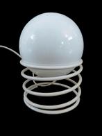 Gave vintage mid century design spiraal tafellamp, Ophalen of Verzenden, Gebruikt, Glas, Minder dan 50 cm