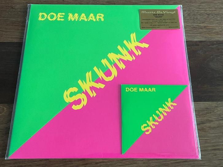 Vinyl LP + Cd Doe Maar Skunk ROZE Vinyl, Cd's en Dvd's, Vinyl | Nederlandstalig, Gebruikt, Pop, 12 inch, Ophalen of Verzenden