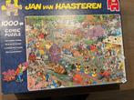 J. v. Haasteren,  de Bloemencorso, Ophalen, 500 t/m 1500 stukjes, Gebruikt, Legpuzzel