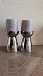 Riviera maison kaarshouders 2x + 2 kaarsen - Nieuw!, Ophalen, Zo goed als nieuw, Overige materialen, Minder dan 25 cm