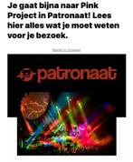 Pink project Patronaat Haarlem vandaag, Tickets en Kaartjes, Twee personen, September