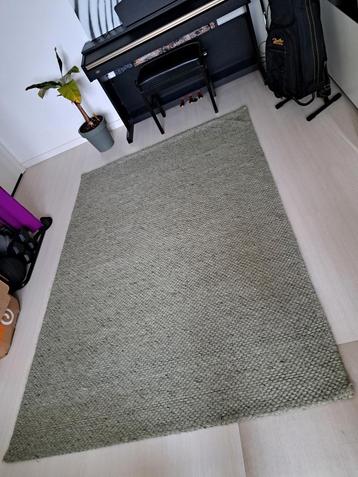 Vloerkleed wol, 160x230, mint groen beschikbaar voor biedingen