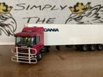 Tekno Scania Trekker Oplegger 1:50, Hobby en Vrije tijd, Modelauto's | 1:50, Ophalen of Verzenden, Zo goed als nieuw, Bus of Vrachtwagen