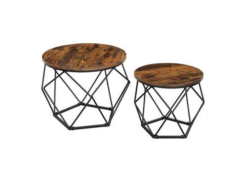 Nieuw set koffie tafel, Huis en Inrichting, Tafels | Bijzettafels, Nieuw, Minder dan 55 cm, Hout, Ophalen of Verzenden