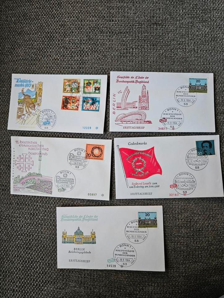 Eerste dag enveloppen Duitsland, Postzegels en Munten, Postzegels | Volle albums en Verzamelingen, Buitenland, Ophalen of Verzenden