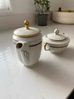 Jugendstil Chodziez Suikerpot & Melkkannetje porselein, Antiek en Kunst, Antiek | Porselein, Ophalen of Verzenden
