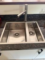 Dubbele spoelbak van Labanto inclusief kraan., Ophalen, Gebruikt, 50 tot 100 cm, Minder dan 100 cm
