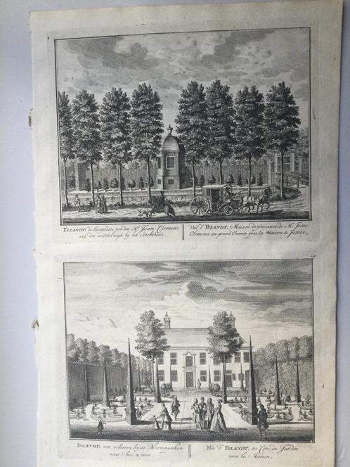 Amsterdam, Watergraafsmeer, Yslandt, Middenweg, e.o., 1768., Antiek en Kunst, Kunst | Etsen en Gravures, Verzenden